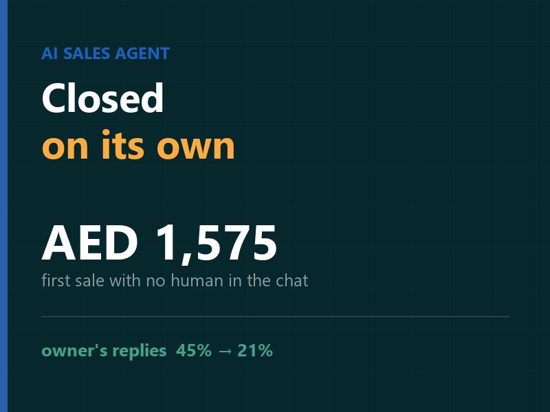 AI sales agent that closed a WhatsApp deal without a human