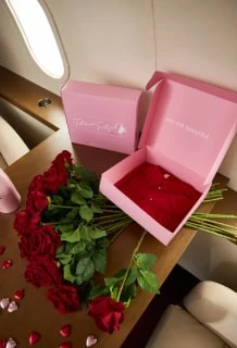 Jewellery packaging shot